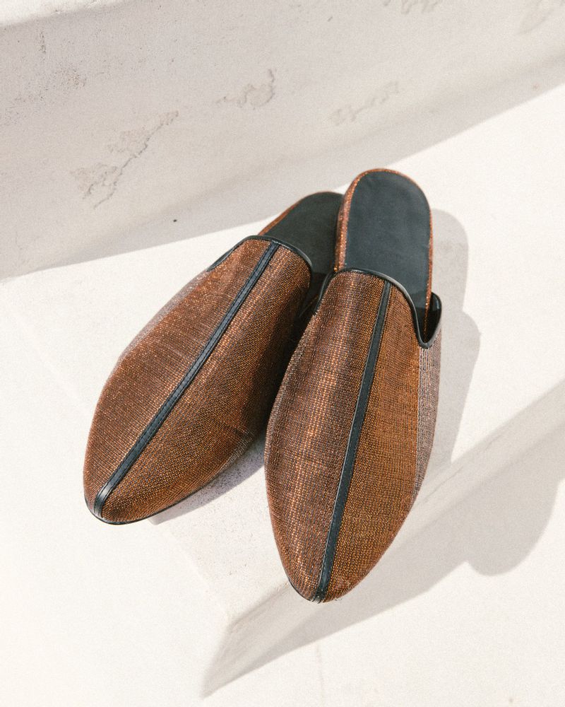 Chaussures - PANTOUFLES DE SALON PĒKÄK POUR FEMMES - ISLAND COPPER - IFSTHETIC