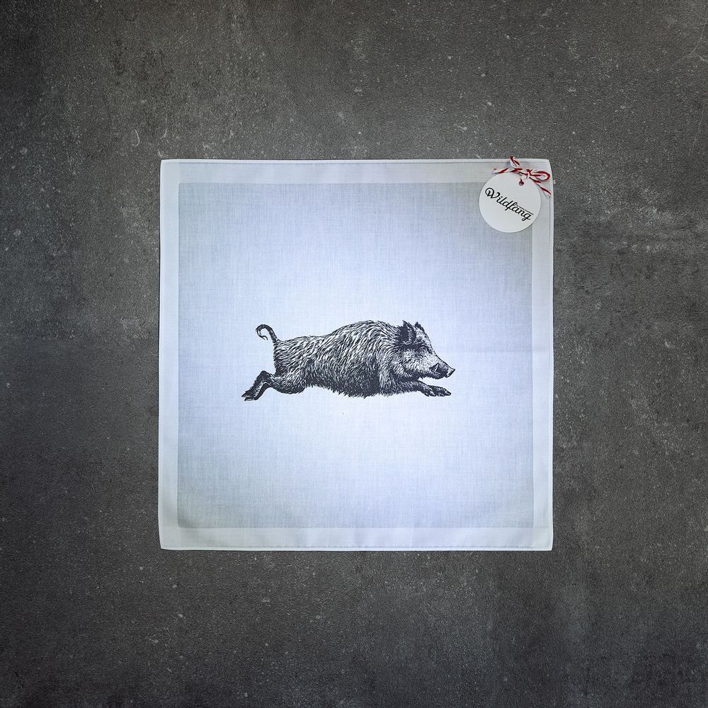 Linge de table textile - Set de 4 mouchoirs ANIMAUX DE LA FORÊT - pour femmes - WILDFANG BY KARINA KRUMBACH ®
