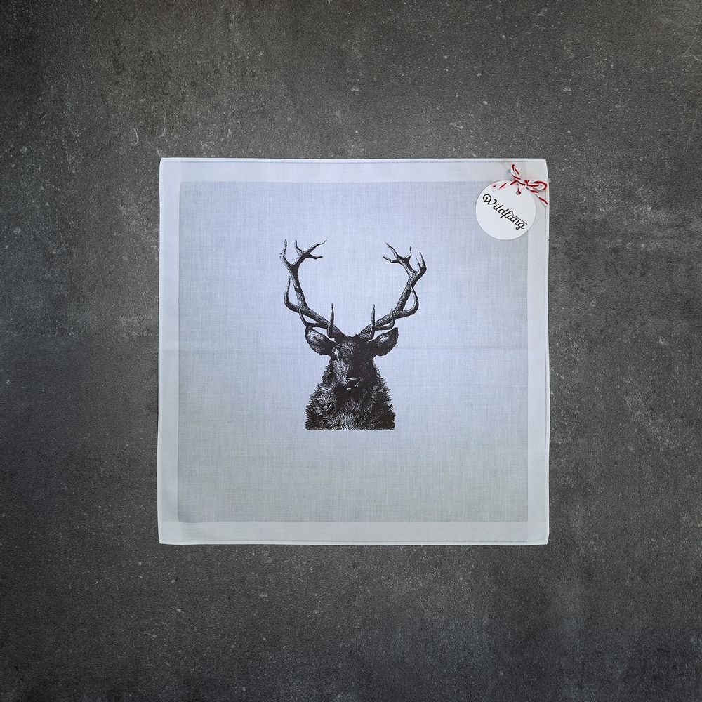 Linge de table textile - Set de 4 mouchoirs ANIMAUX DE LA FORÊT - pour femmes - WILDFANG BY KARINA KRUMBACH ®