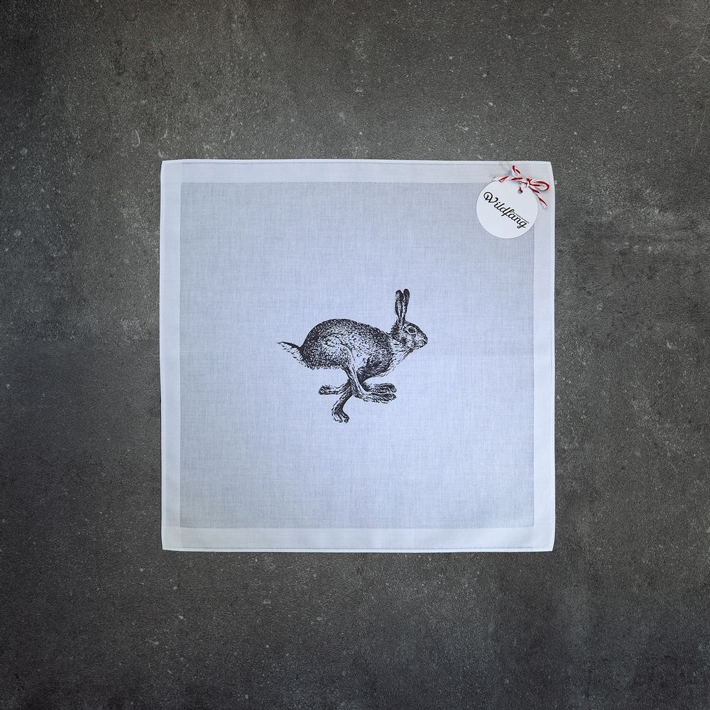 Linge de table textile - Set de 4 mouchoirs ANIMAUX DE LA FORÊT - pour femmes - WILDFANG BY KARINA KRUMBACH ®