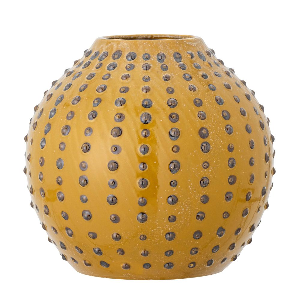Vases - Toofan Vase, Yellow, Stoneware - CREATIVE COLLECTION