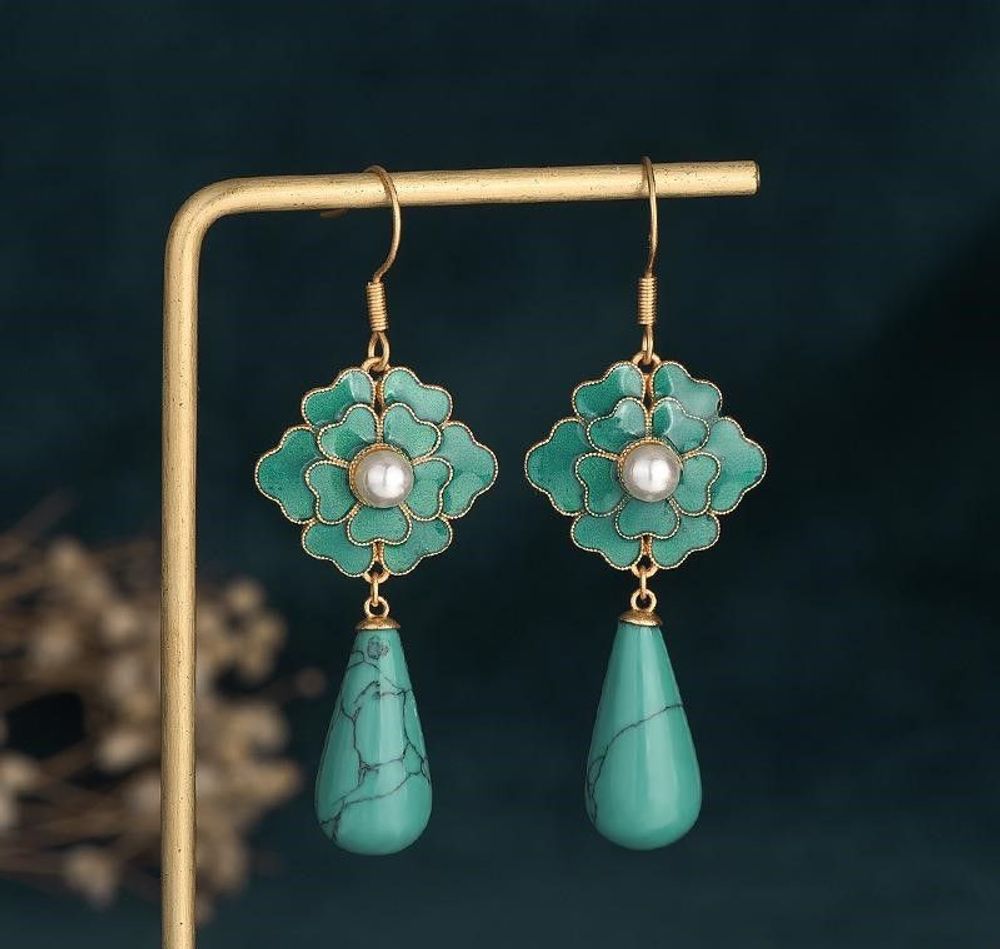 Bijoux - Boucles d'oreilles Camélia - TIRACISÚ