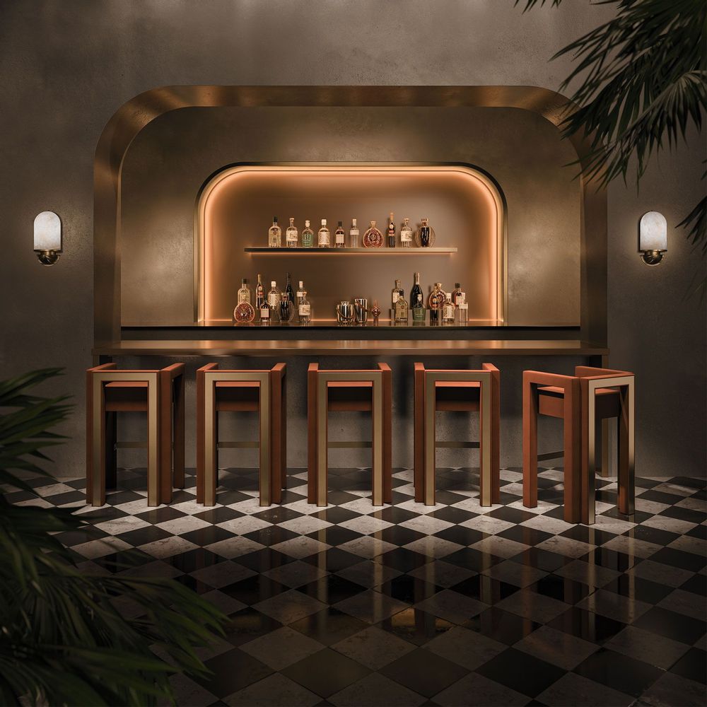 Chaises - Chaise de bar Mirage - PORUS STUDIO