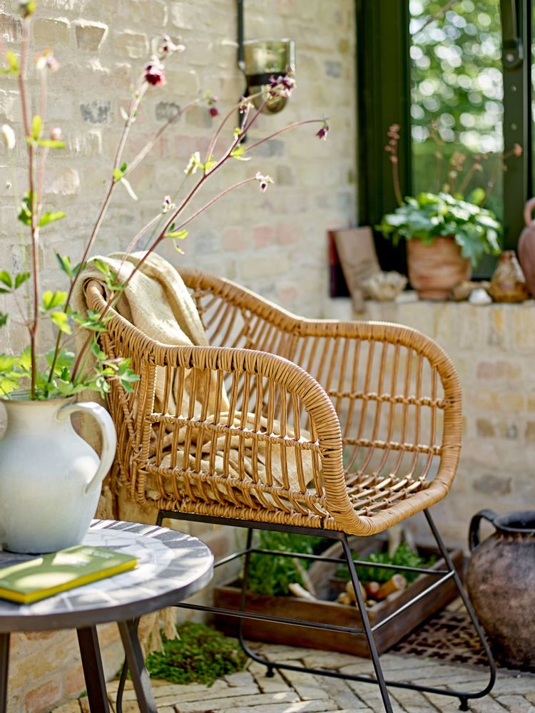 Chaises longues - Collin Chaise de salon, Nature, Polyrattan  - BLOOMINGVILLE MULTIBRAND HOUSE