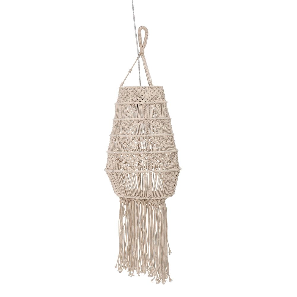 Hanging lights - Wanda Pendant Lamp, Nature, Cotton - CREATIVE COLLECTION