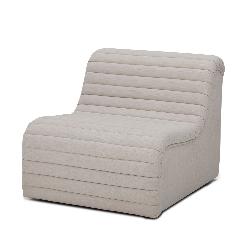 Lounge chairs - Allure Lounge Chair, Nature, Polyester - BLOOMINGVILLE MULTIBRAND HOUSE