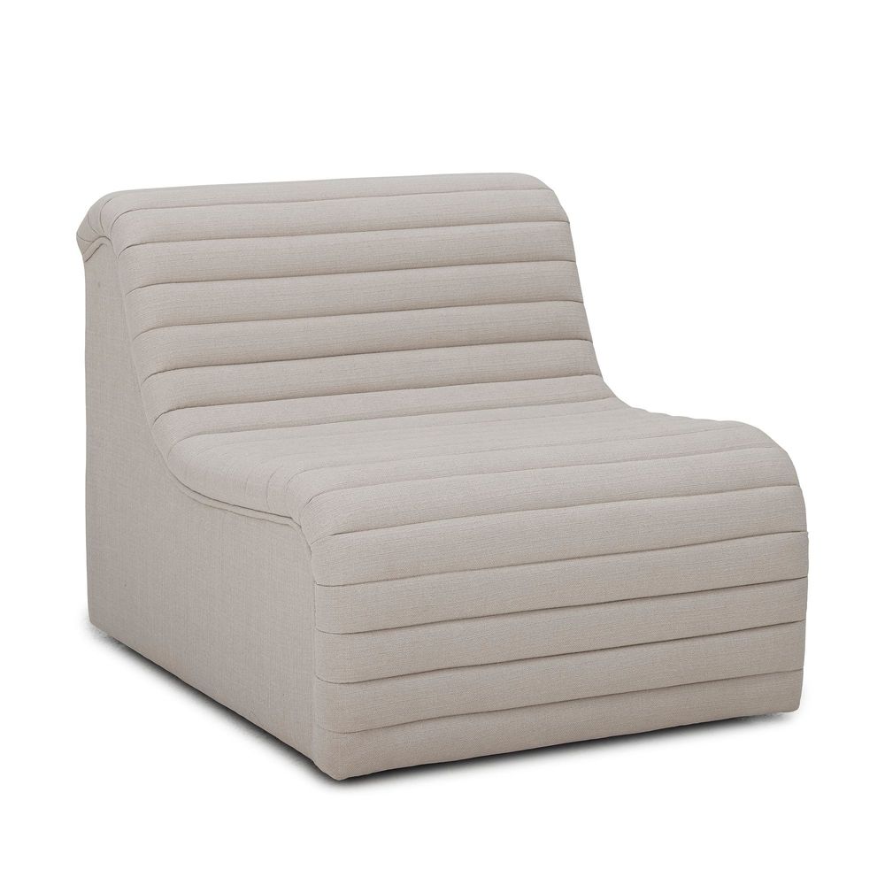 Lounge chairs - Allure Lounge Chair, Nature, Polyester - BLOOMINGVILLE MULTIBRAND HOUSE