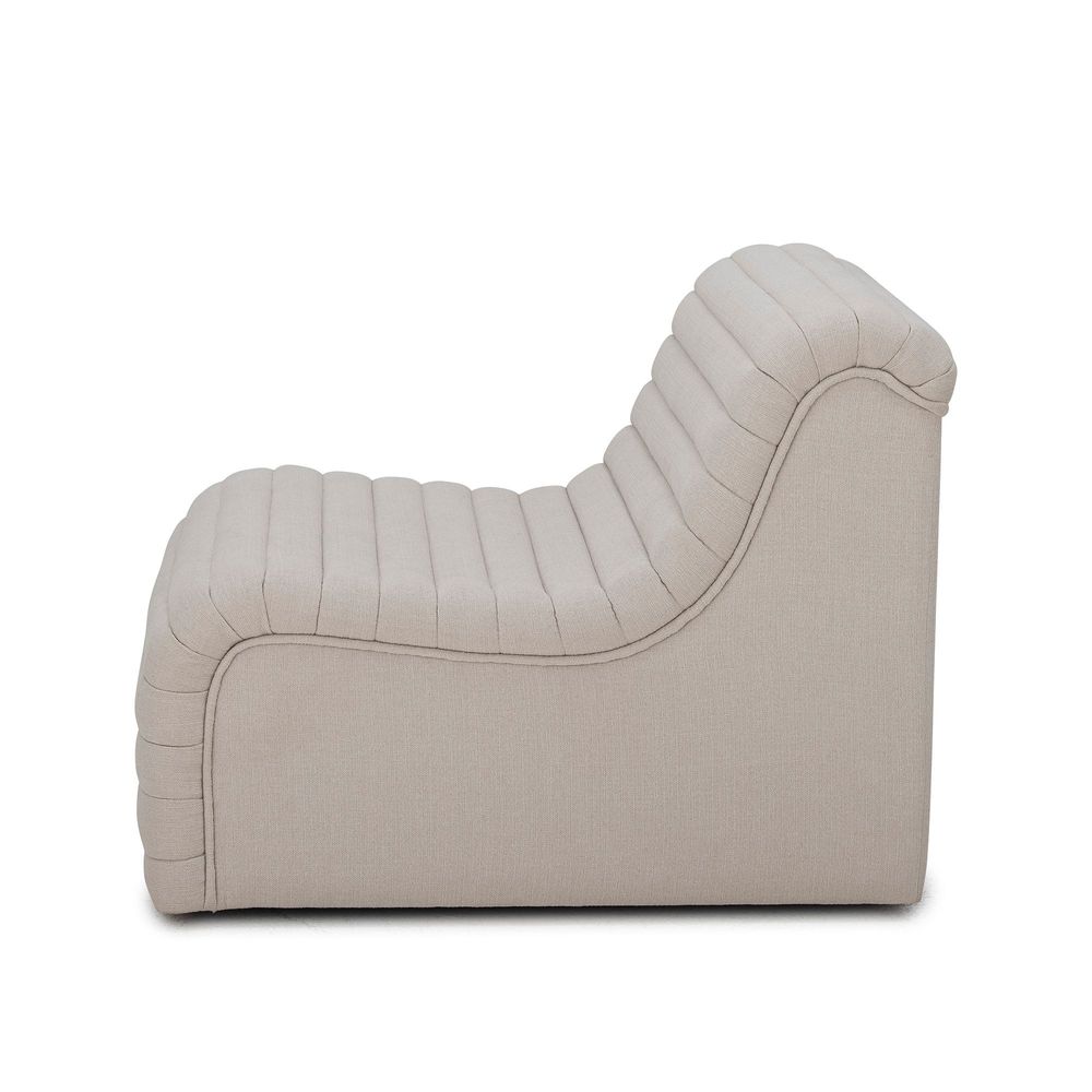 Lounge chairs - Allure Lounge Chair, Nature, Polyester - BLOOMINGVILLE MULTIBRAND HOUSE