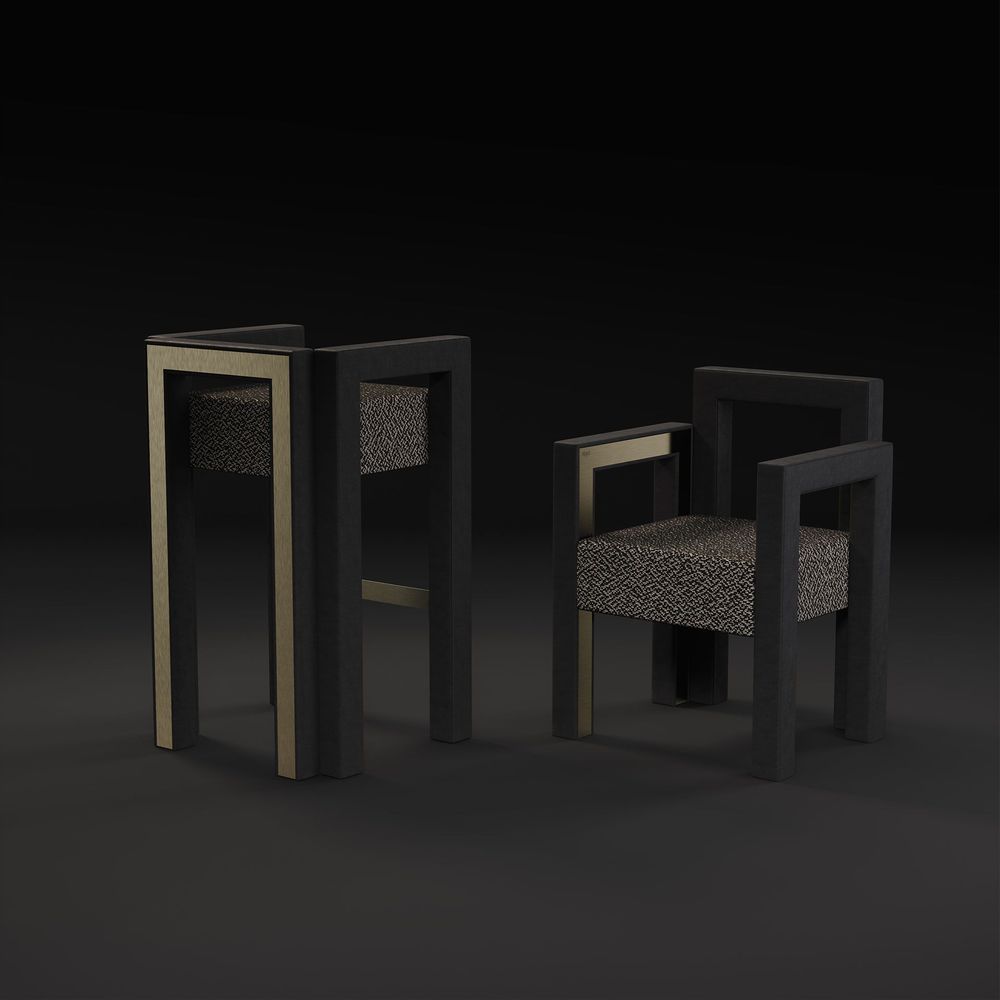 Chaises - Chaise de salle à manger Mirage - PORUS STUDIO