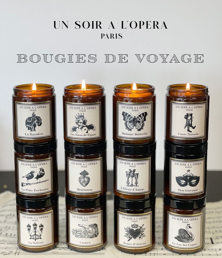Decorative objects - SWAN LAKE - 100% VEGETABLE SCENTED TRAVEL CANDLE - UN SOIR A L'OPERA