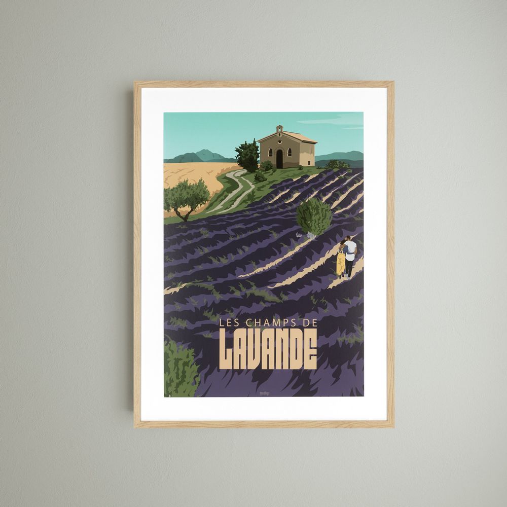 Frames - Wall decor. Les Champs de Lavande & Vacances en Provence. - ABLO BLOMMAERT