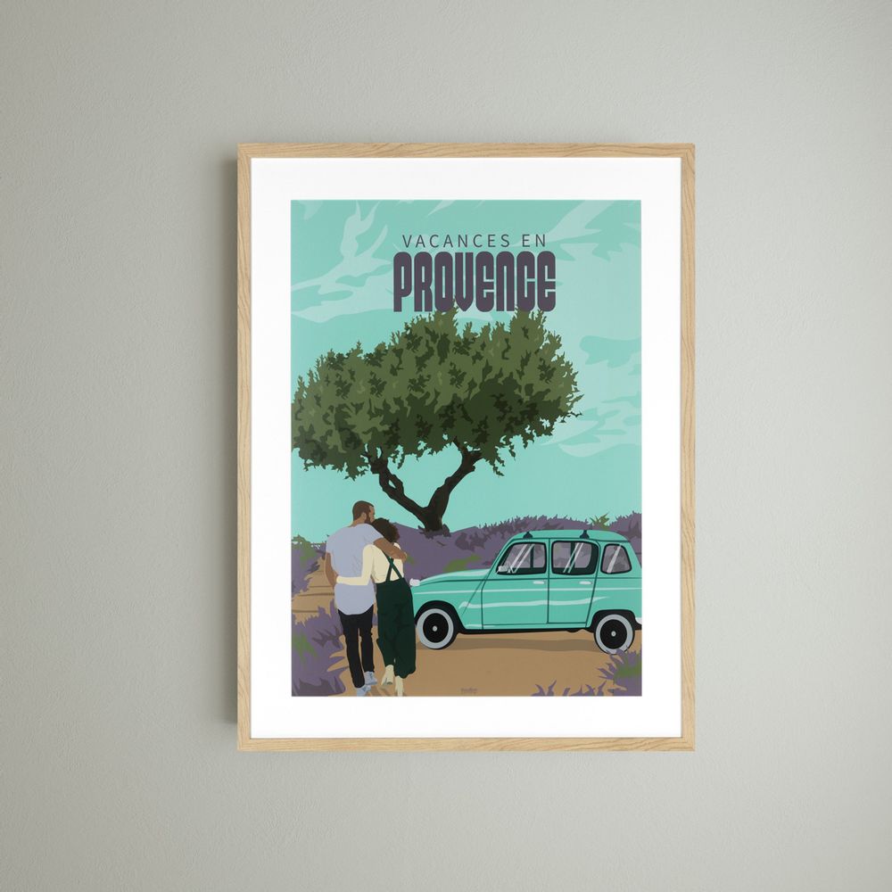 Frames - Wall decor. Les Champs de Lavande & Vacances en Provence. - ABLO BLOMMAERT