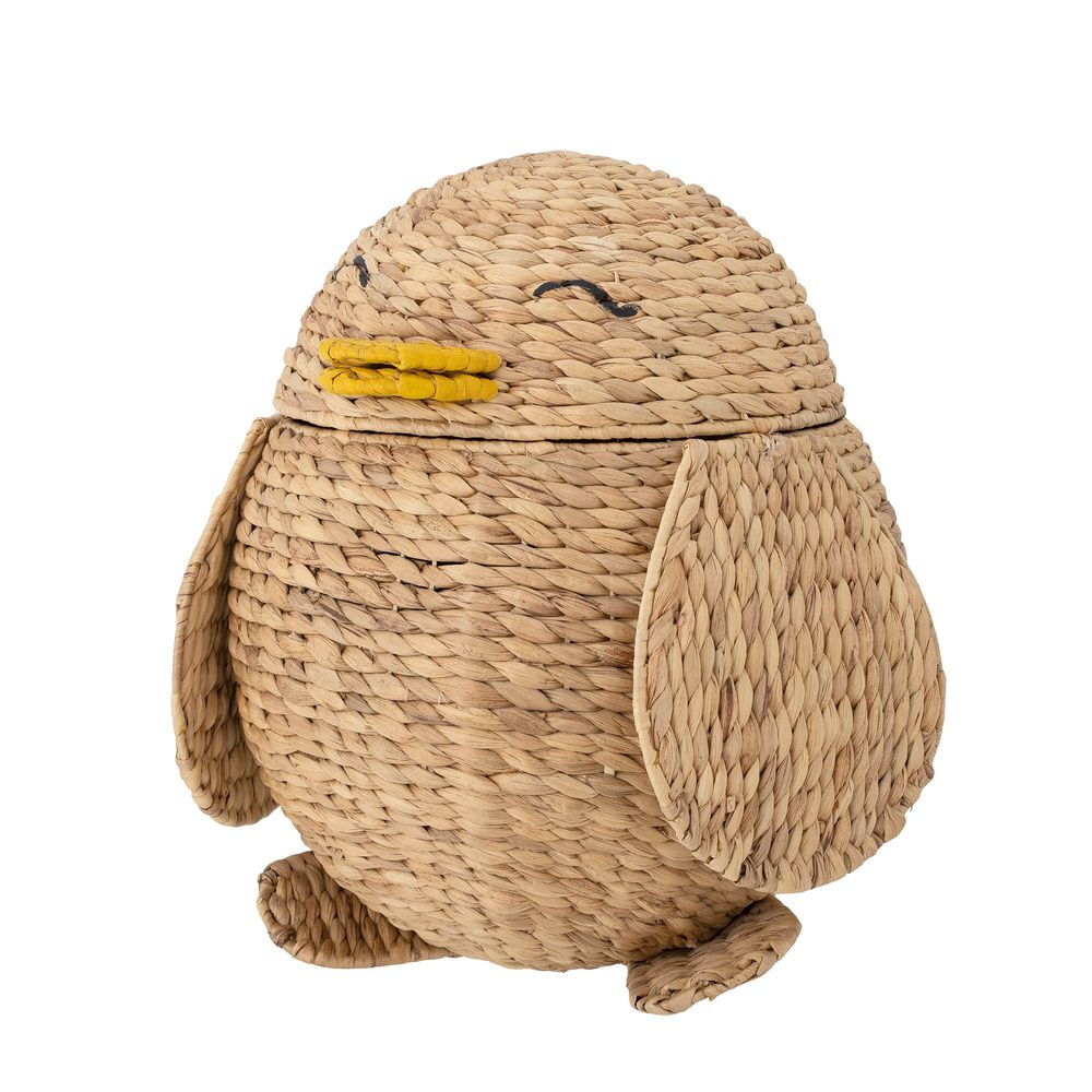 Shopping baskets - Pingo Basket w/Lid, Nature, Water Hyacinth - BLOOMINGVILLE MINI