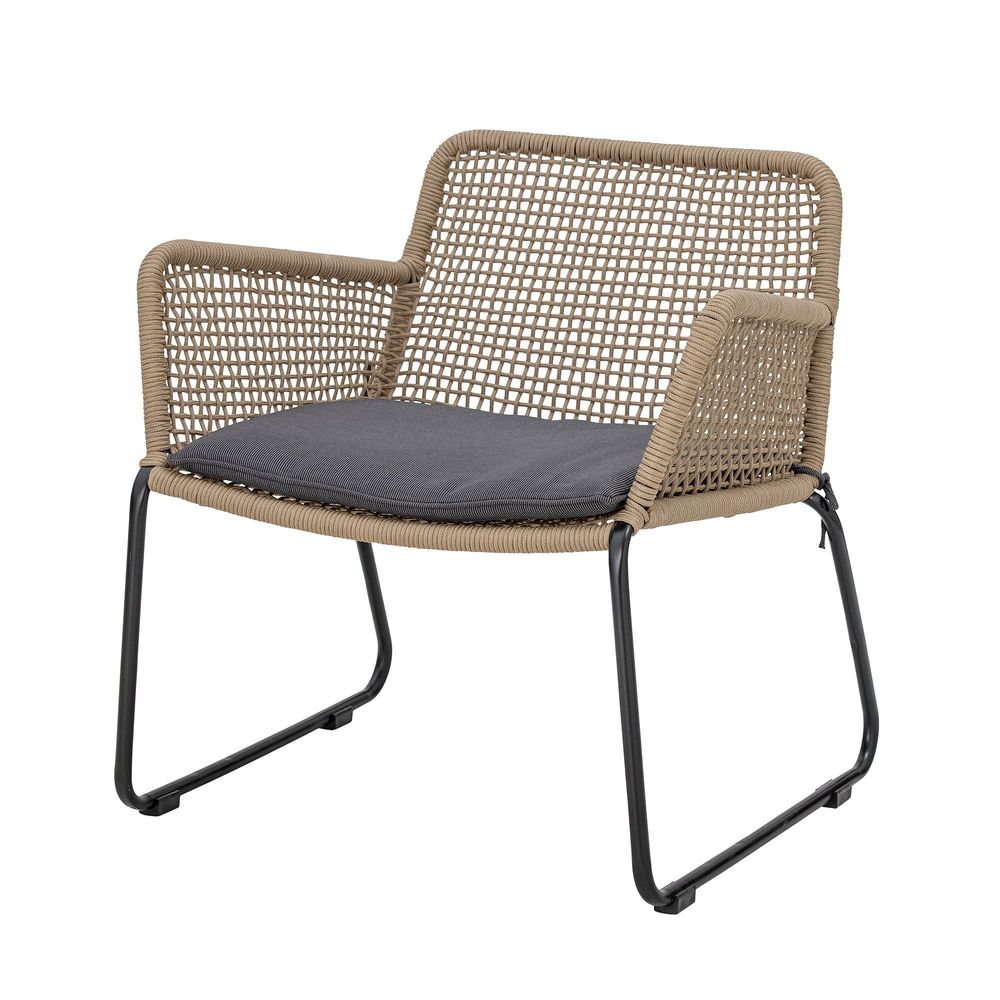 Chaises longues - Mundo Chaise de salon, Marron, Métal - BLOOMINGVILLE MULTIBRAND HOUSE