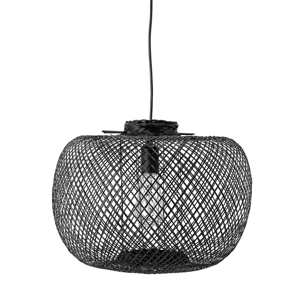 Hanging lights - Rodi Pendant Lamp, Black, Bamboo - BLOOMINGVILLE MULTIBRAND HOUSE