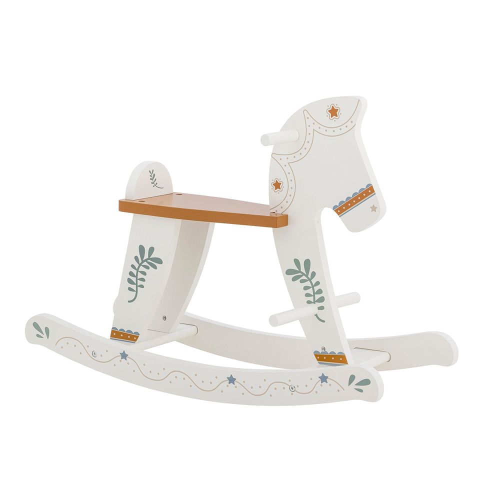 Toys - Ruddy Rocking Toy, Horse, White, MDF - BLOOMINGVILLE MINI