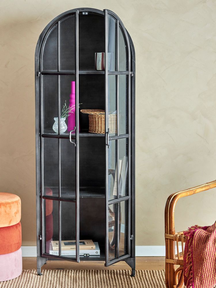 Sideboards - Papole Cabinet, Black, Metal - BLOOMINGVILLE MULTIBRAND HOUSE