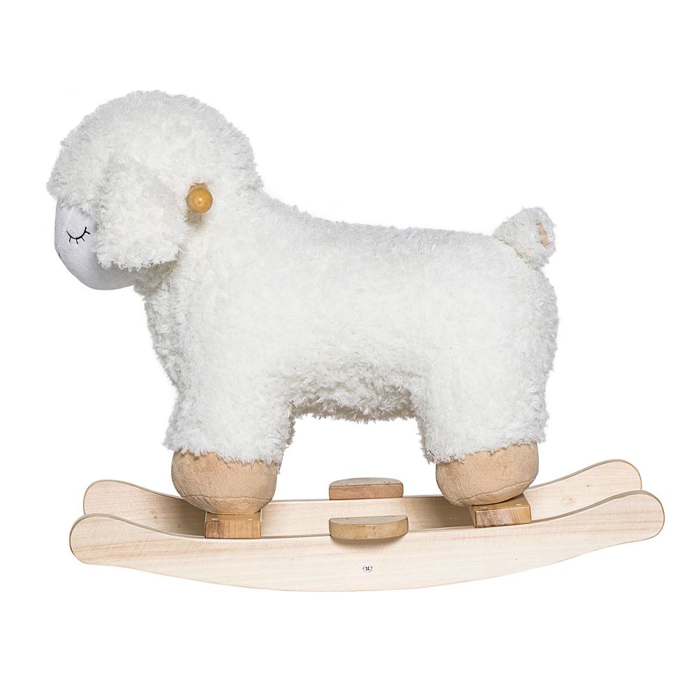 Jouets enfants - Laasrith Jouet à Bascule, Mouton, Blanc, Polyester - BLOOMINGVILLE MINI