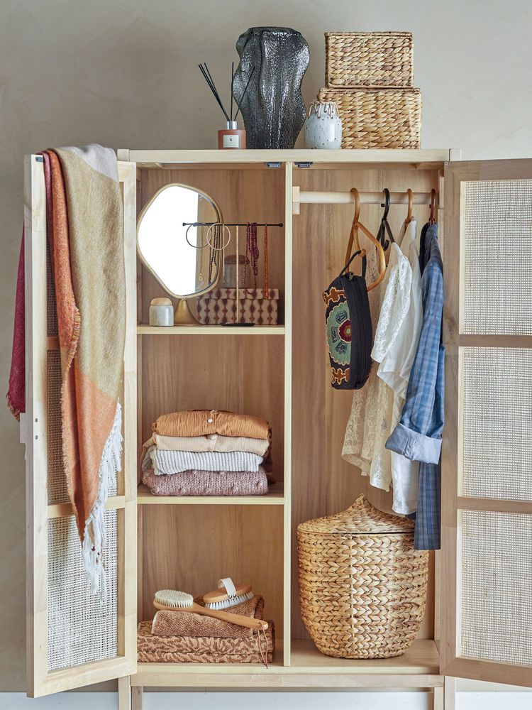 Buffets - Marikka Armoire, Nature, Gmelina wood - BLOOMINGVILLE MULTIBRAND HOUSE