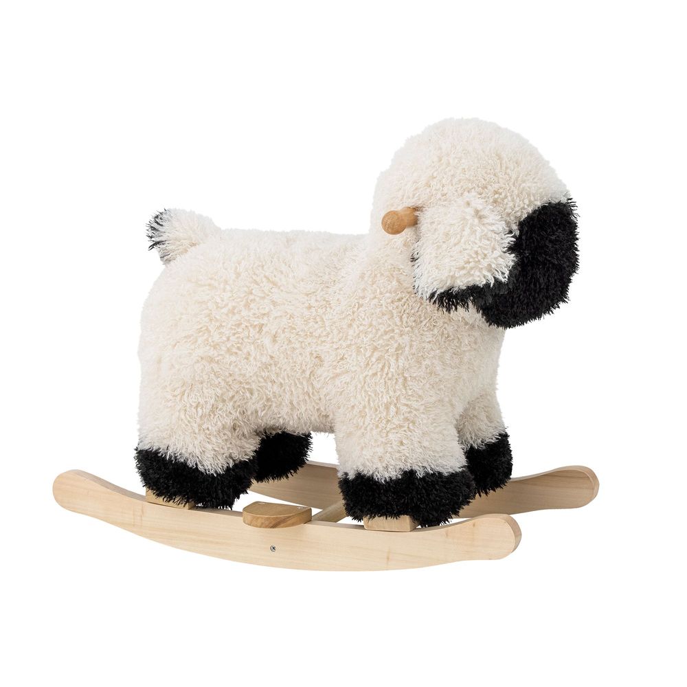 Jouets enfants - Dolly Jouet à Bascule, Mouton, Blanc, Polyester - BLOOMINGVILLE MINI