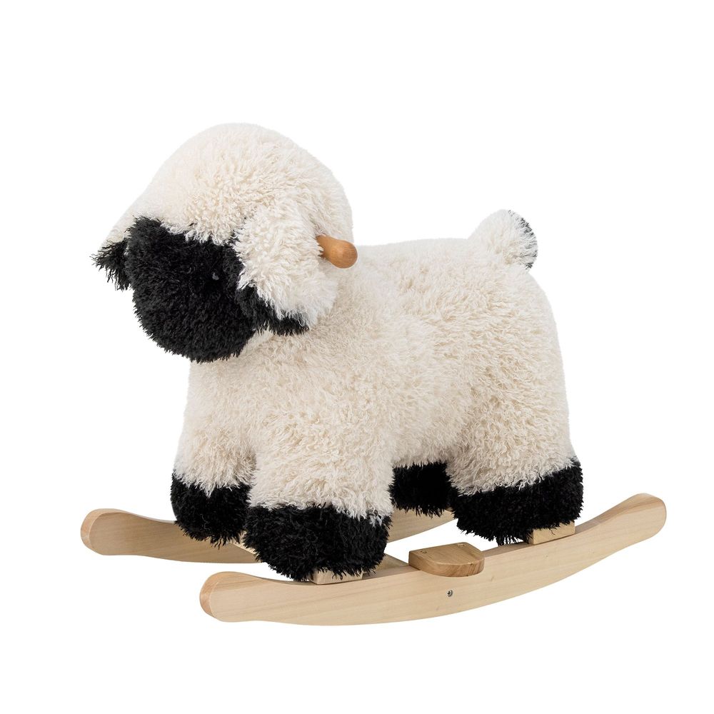 Jouets enfants - Dolly Jouet à Bascule, Mouton, Blanc, Polyester - BLOOMINGVILLE MINI