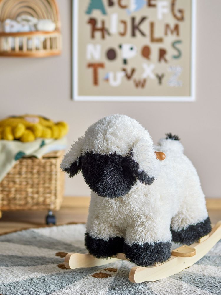 Jouets enfants - Dolly Jouet à Bascule, Mouton, Blanc, Polyester - BLOOMINGVILLE MINI