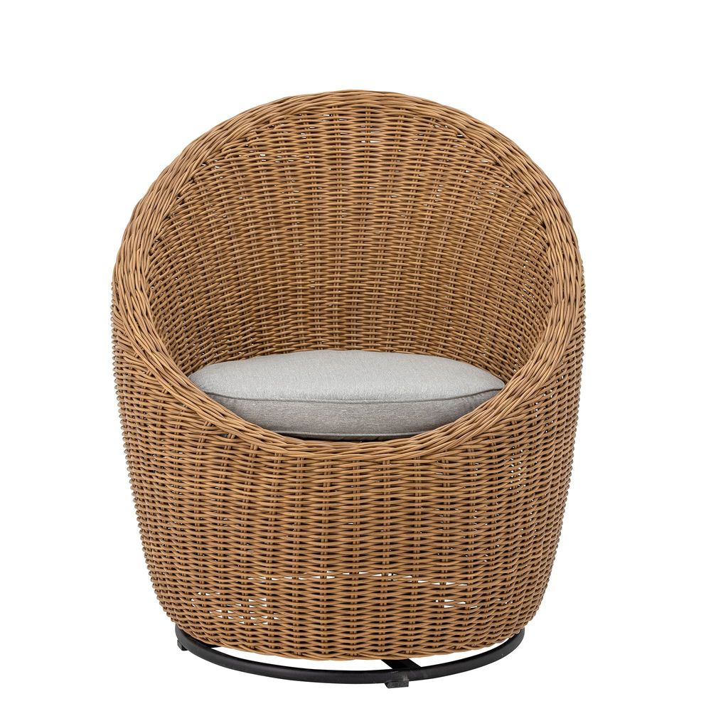 Chaises longues - Roccas Chaise de salon, Marron, Polyrattan  - BLOOMINGVILLE MULTIBRAND HOUSE