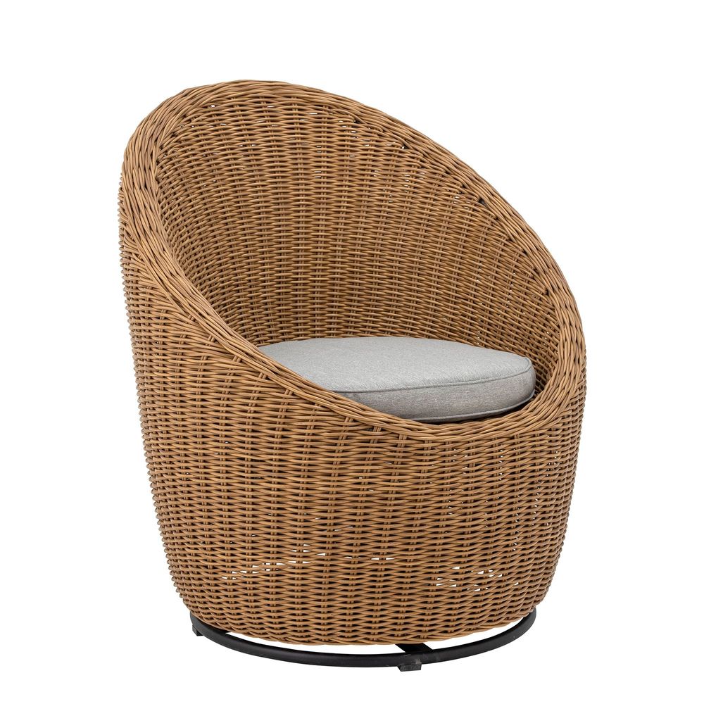 Chaises longues - Roccas Chaise de salon, Marron, Polyrattan  - BLOOMINGVILLE MULTIBRAND HOUSE