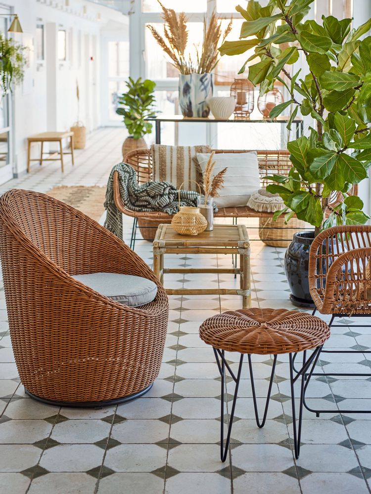 Chaises longues - Roccas Chaise de salon, Marron, Polyrattan  - BLOOMINGVILLE MULTIBRAND HOUSE