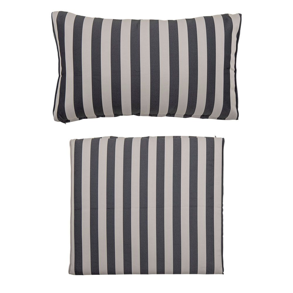 Cushions - Mundo Cushion Cover (No filler), Black, Polyester Set of 2 - BLOOMINGVILLE MULTIBRAND HOUSE