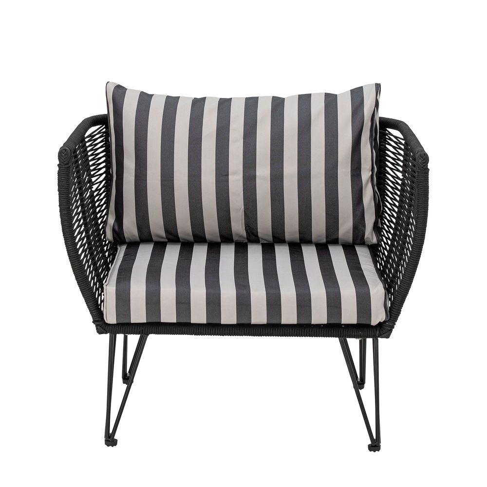 Cushions - Mundo Cushion Cover (No filler), Black, Polyester Set of 2 - BLOOMINGVILLE MULTIBRAND HOUSE