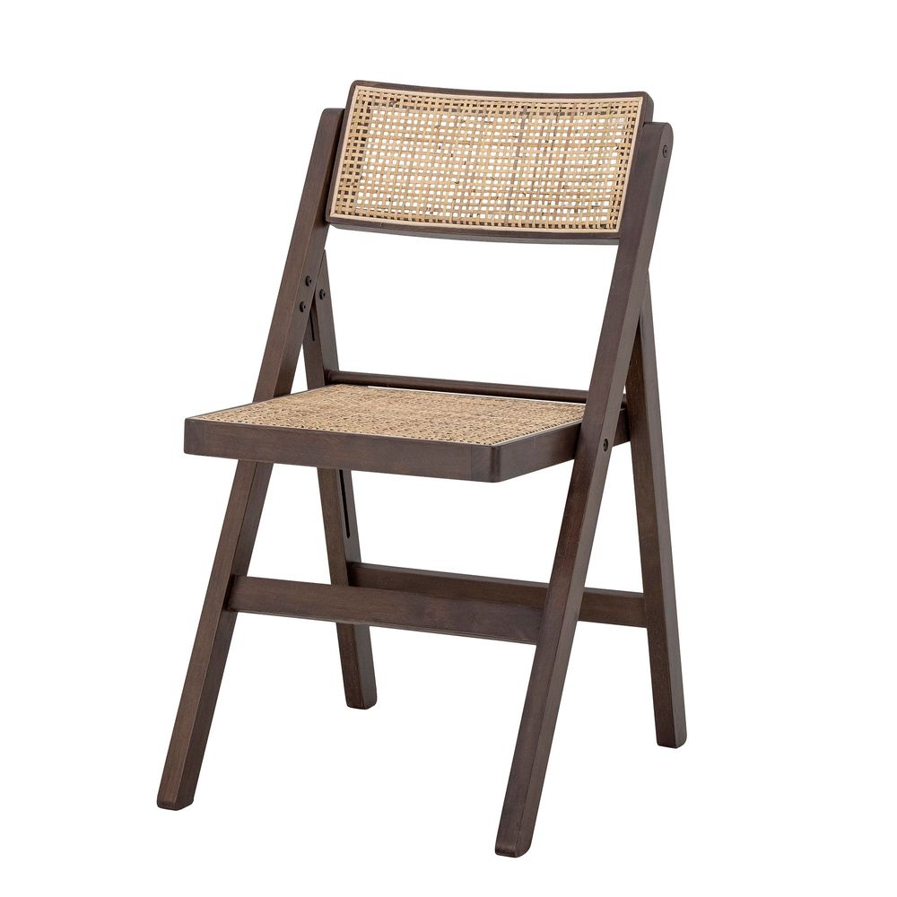 Chairs - Loupe Dining Chair, Brown, Rubberwood - CREATIVE COLLECTION