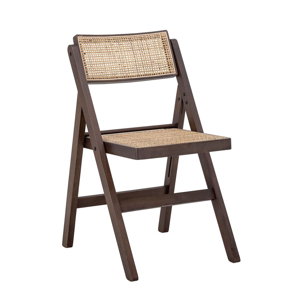 Chairs - Loupe Dining Chair, Brown, Rubberwood - CREATIVE COLLECTION