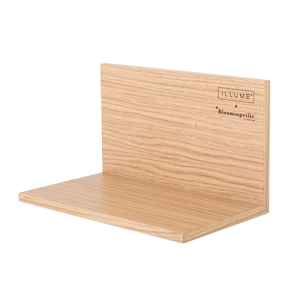 Customizable objects - Shelf, Nature, Oak Veneer - ILLUME X BLOOMINGVILLE