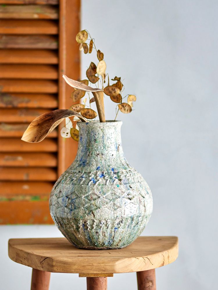 Vases - Niin Vase déco, Blue, Terre cuite - CREATIVE COLLECTION