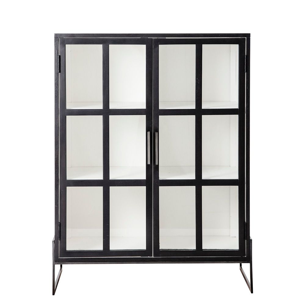 Sideboards - Opal Cabinet, Black, Oak  - BLOOMINGVILLE MULTIBRAND HOUSE