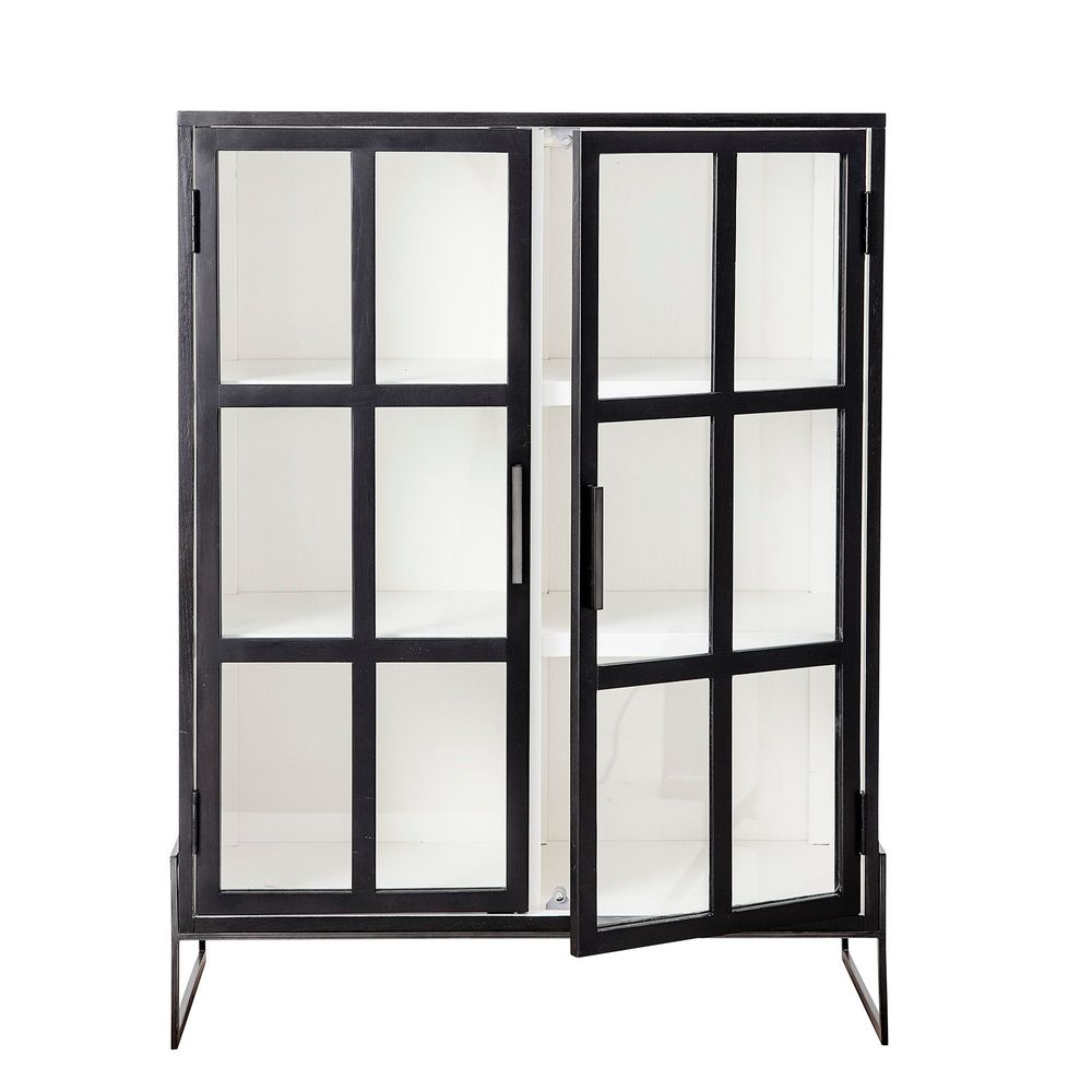 Sideboards - Opal Cabinet, Black, Oak  - BLOOMINGVILLE MULTIBRAND HOUSE