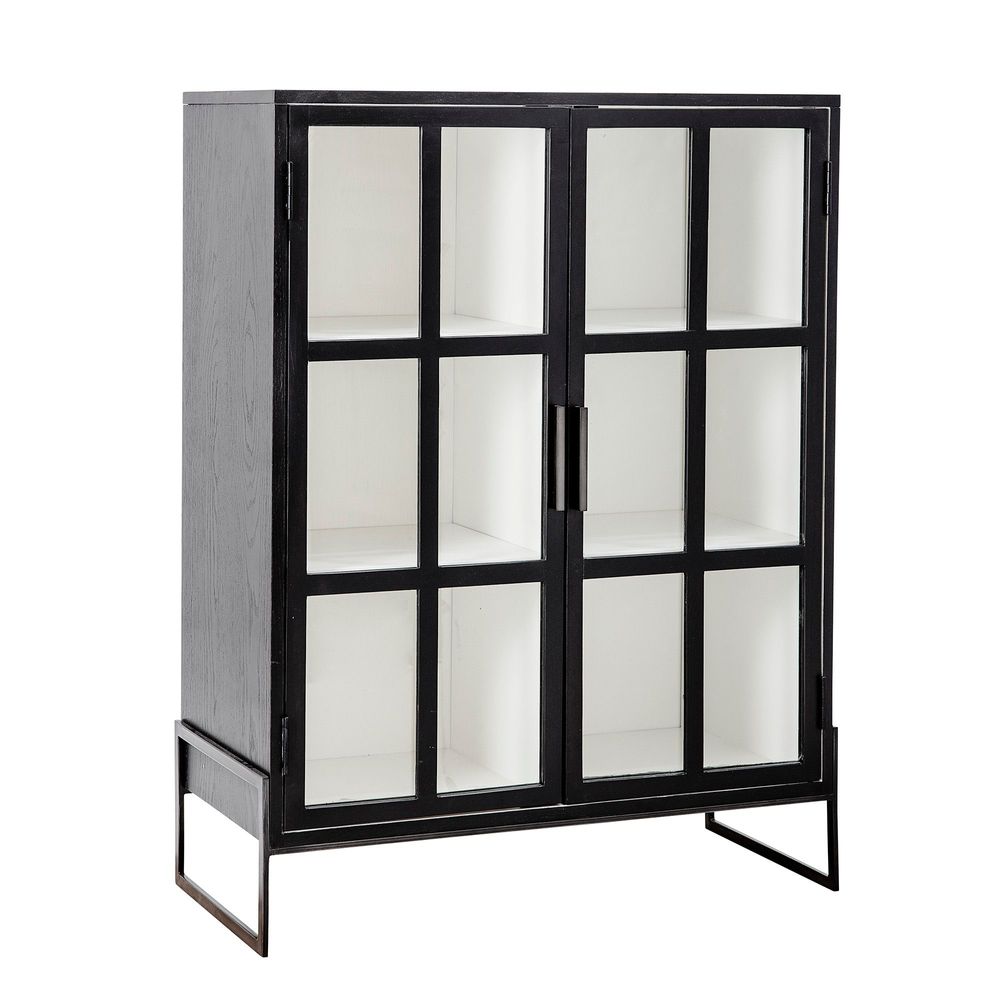 Sideboards - Opal Cabinet, Black, Oak  - BLOOMINGVILLE MULTIBRAND HOUSE