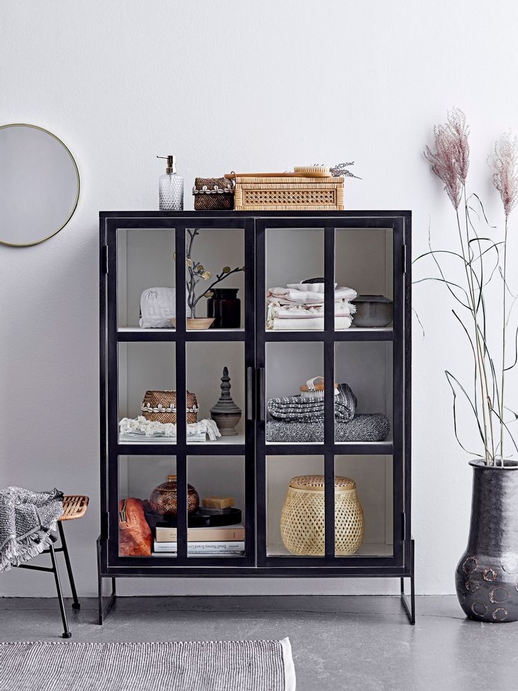 Sideboards - Opal Cabinet, Black, Oak  - BLOOMINGVILLE MULTIBRAND HOUSE