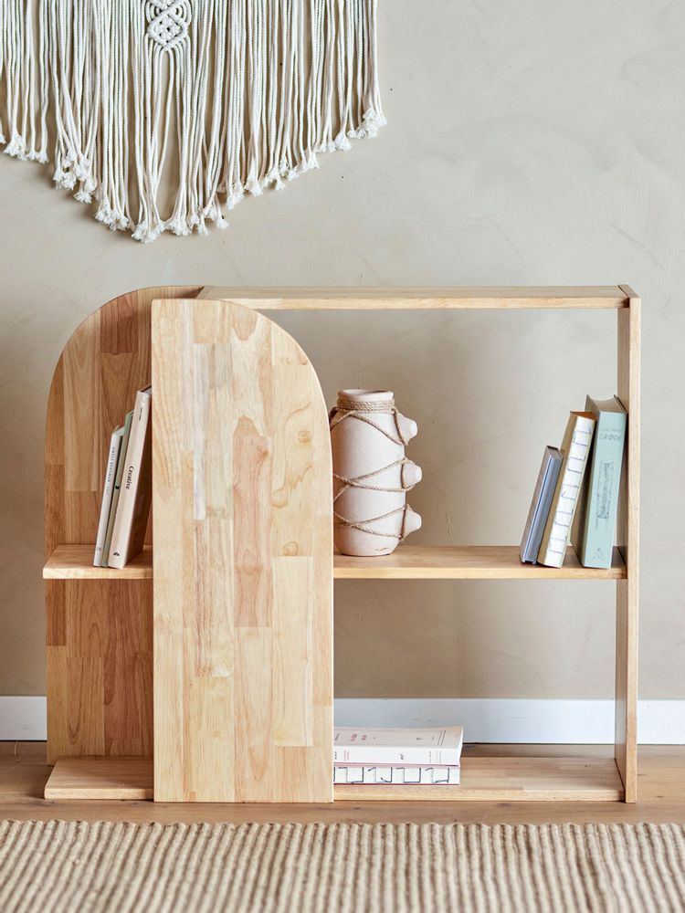 Bibliothèques - Alec Bibliothèque, Nature, Bois d'hévéa - BLOOMINGVILLE MULTIBRAND HOUSE