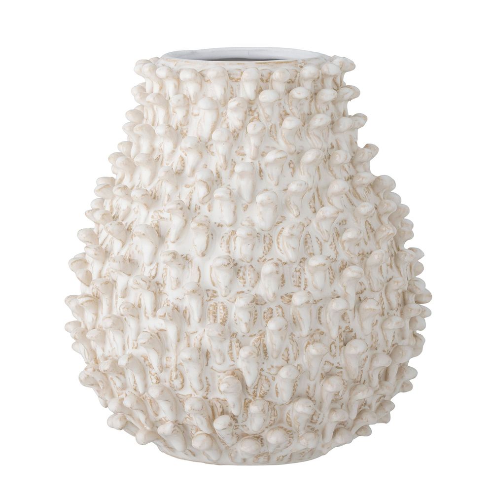 Vases - Spikey Vase, Nature, Stoneware - BLOOMINGVILLE MULTIBRAND HOUSE