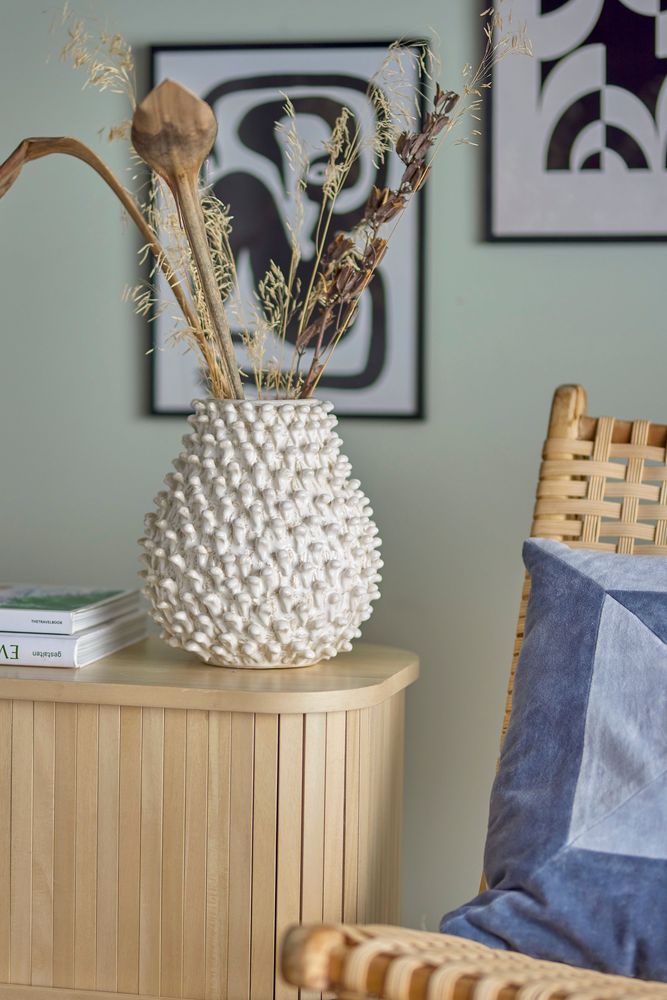Vases - Spikey Vase, Nature, Stoneware - BLOOMINGVILLE MULTIBRAND HOUSE