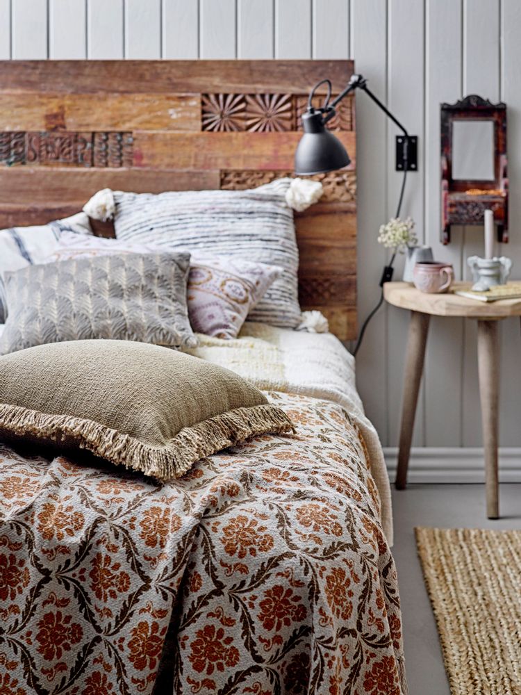 Beds - Rilo Headboard, Brown, Reclaimed Wood - CREATIVE COLLECTION