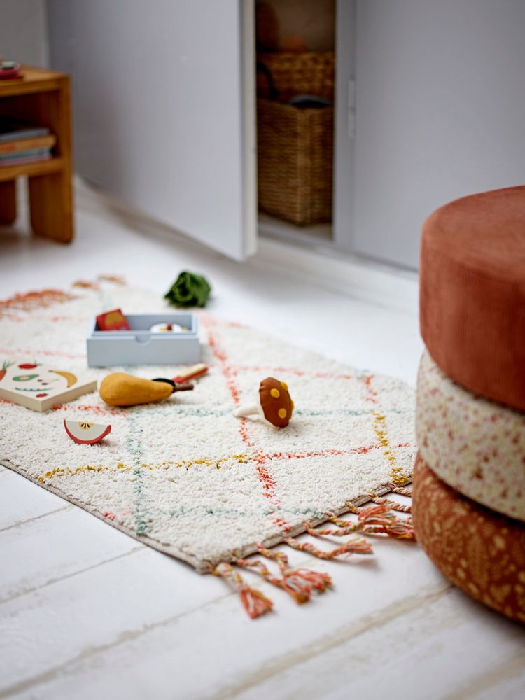 Ottomans - Jo Pouf, Brown, Cotton  - BLOOMINGVILLE MINI