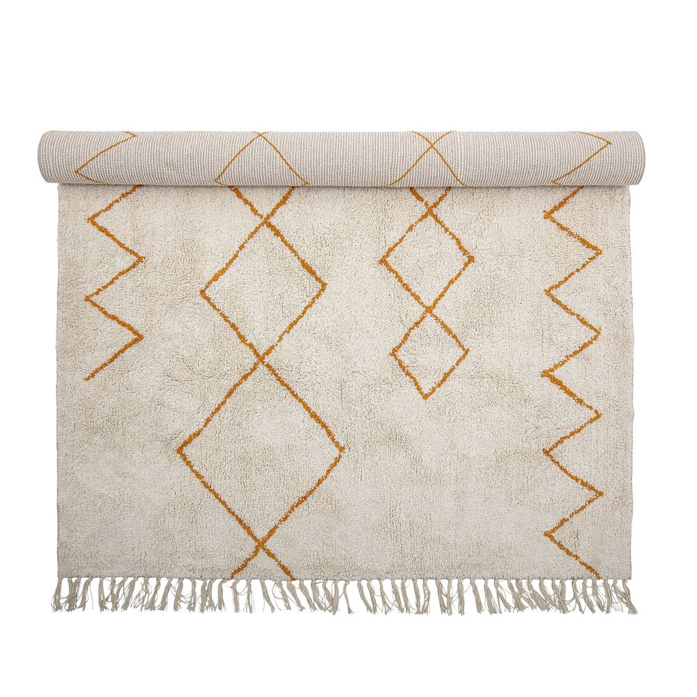 Rugs - Huso Rug, Yellow, Cotton  - BLOOMINGVILLE MULTIBRAND HOUSE