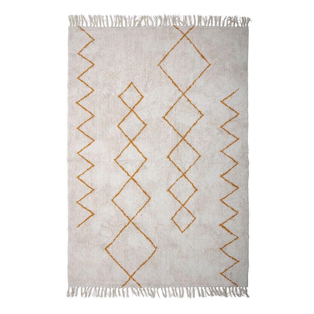 Rugs - Huso Rug, Yellow, Cotton  - BLOOMINGVILLE MULTIBRAND HOUSE
