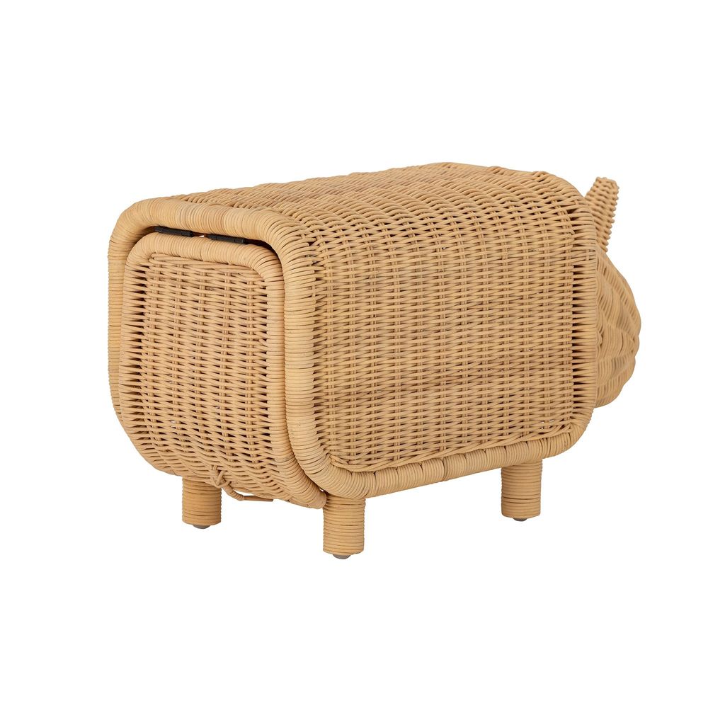 Tabourets - Soffe Tabouret avec rangement, Nature, Rotin - BLOOMINGVILLE MINI