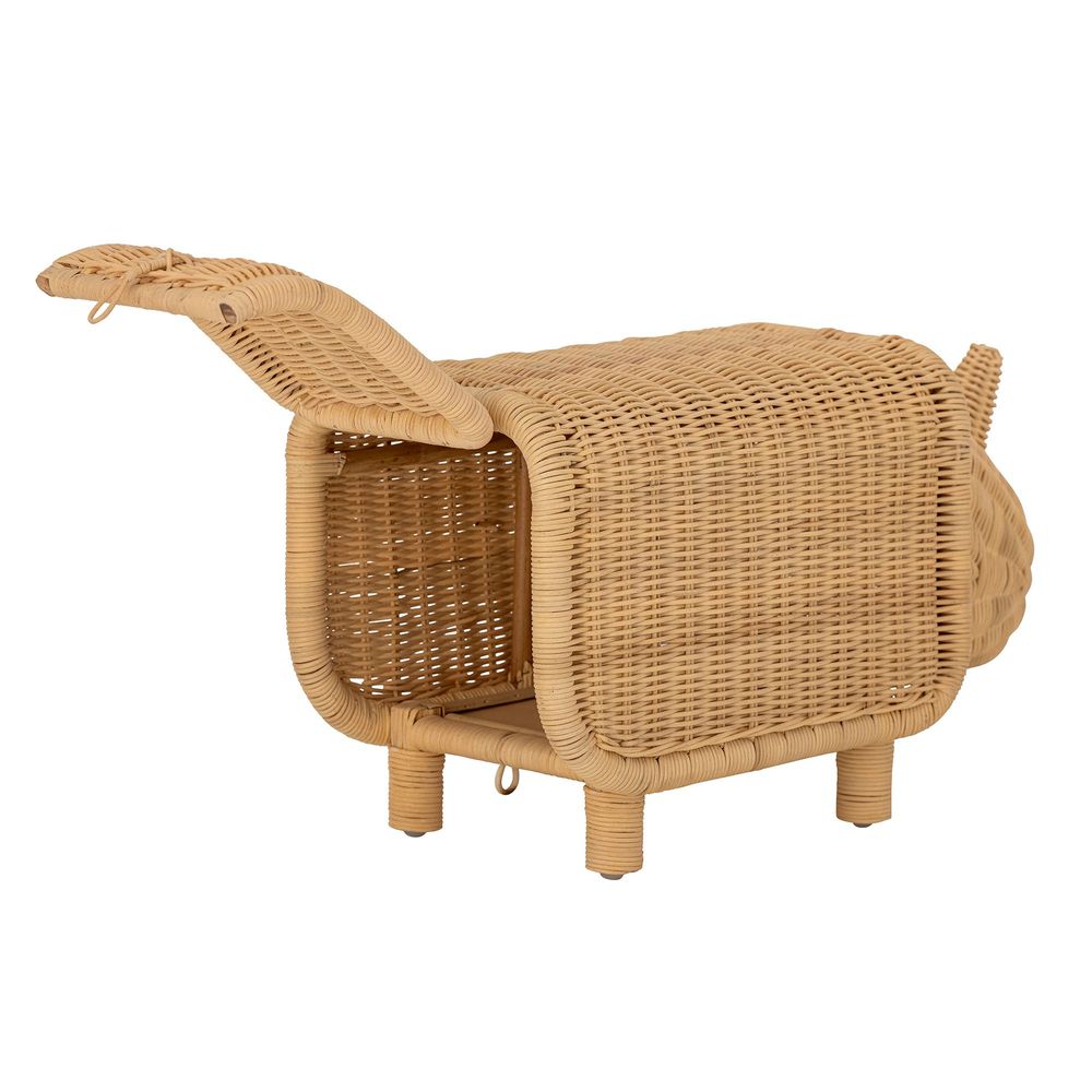 Tabourets - Soffe Tabouret avec rangement, Nature, Rotin - BLOOMINGVILLE MINI