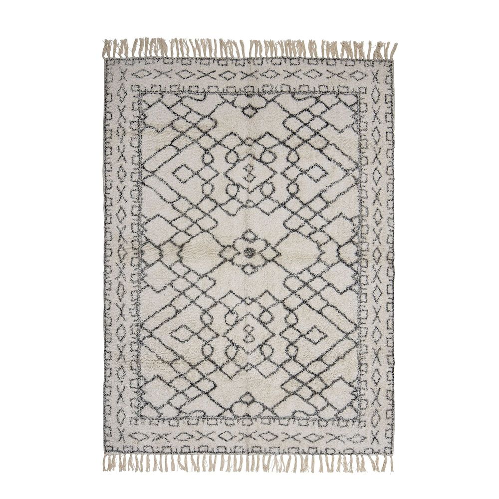 Rugs - Jaqueline Rug, White, Cotton - BLOOMINGVILLE MULTIBRAND HOUSE