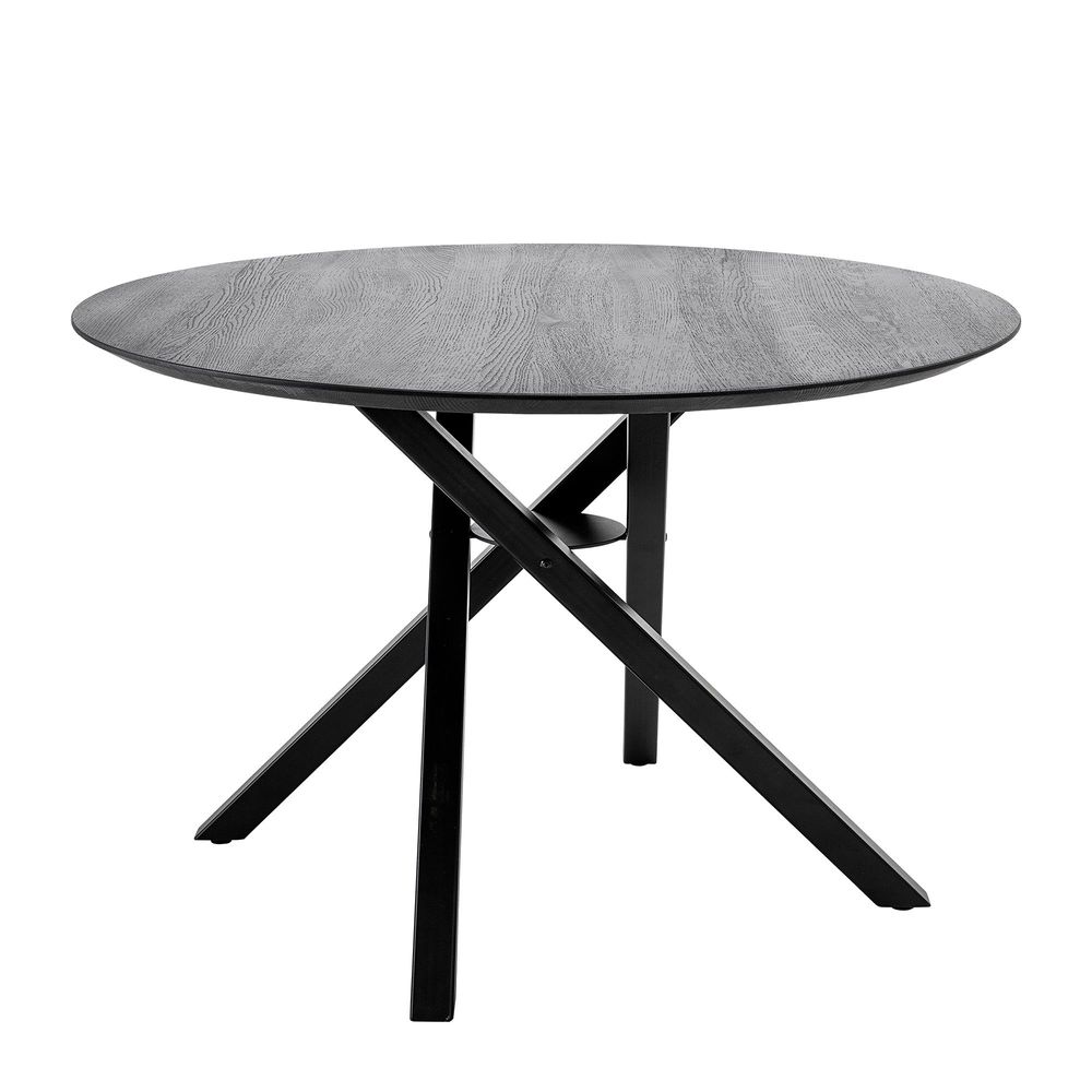 Tables Salle à Manger - Connor Table de salle à manger, Noir, FSC® 100%, Chêne - BLOOMINGVILLE MULTIBRAND HOUSE
